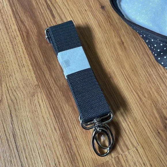 thirty one Fold Over Weekender in Charcoal City Swiss Dot - Picture 9 of 12